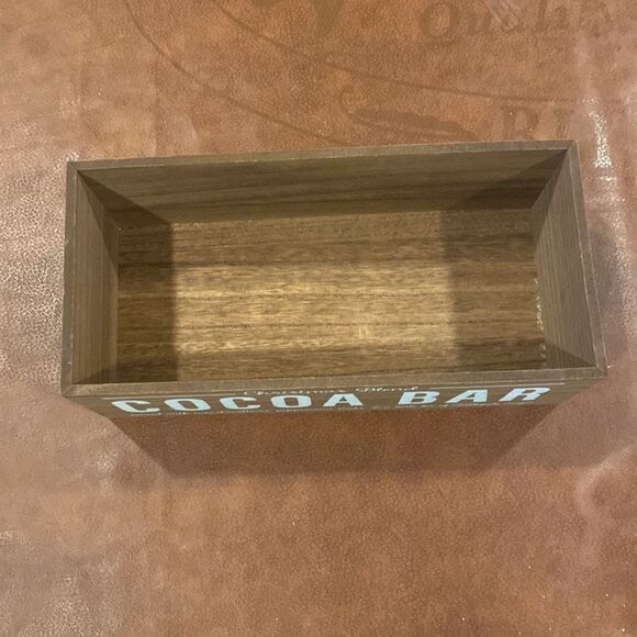 Target Christmas Holiday Cocoa Bar Crate Decor NWOT - Picture 3 of 5